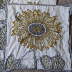 (Set) Pottery Barn Sunflower Pillow Covers 🌻